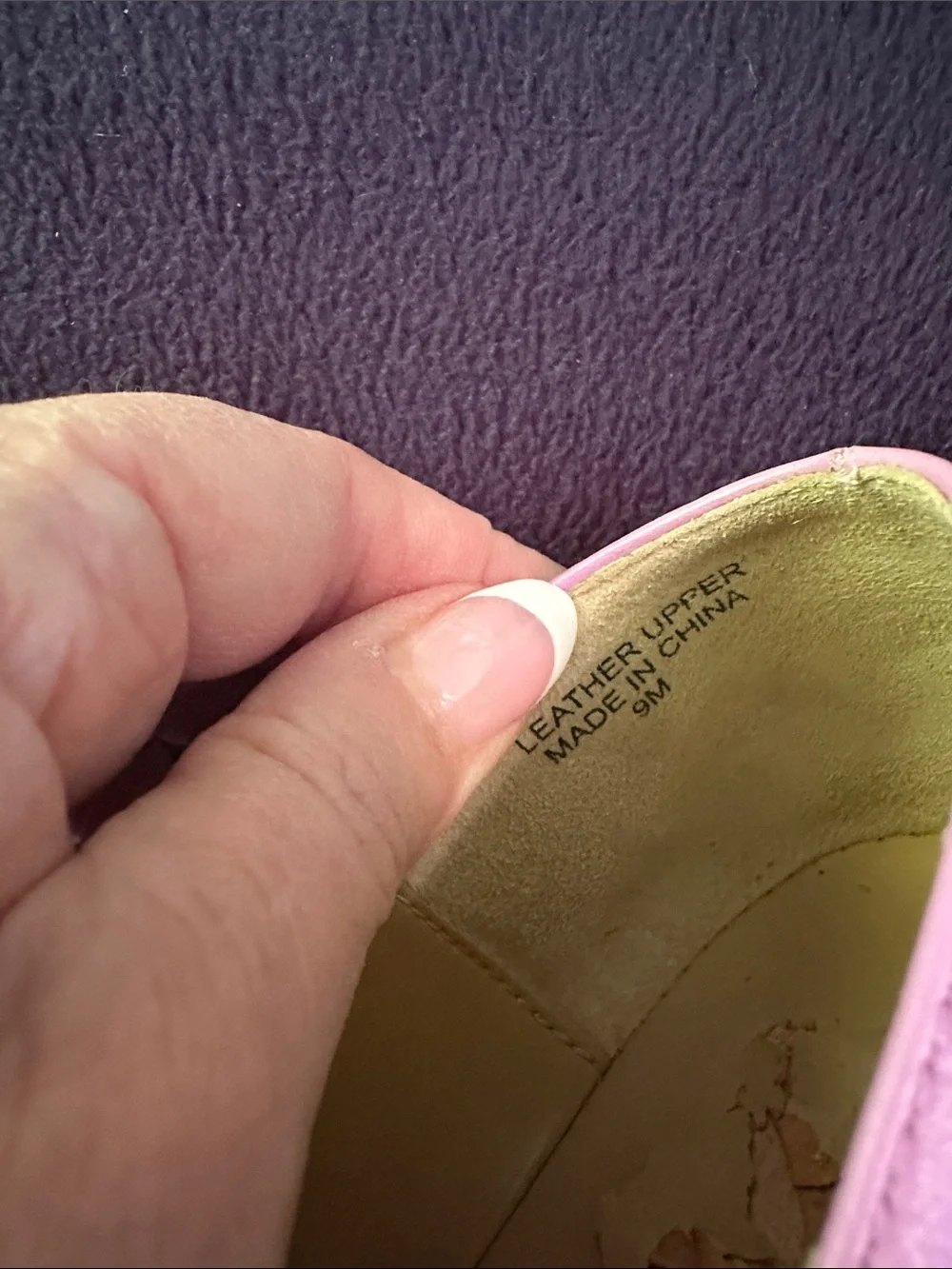 Talbots Violet Chain-Trim Slip-On Loafers Sz 9M - Picture 3 of 5